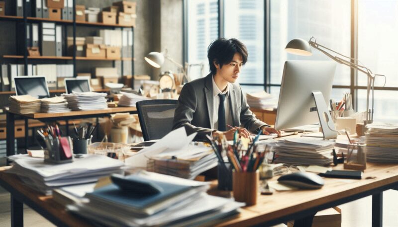 対極の「机が汚い人」の性格や仕事はどうなの?「天才の机は汚い」は本当?