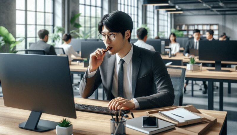 脳のエネルギー不足で集中力を保とうとしている