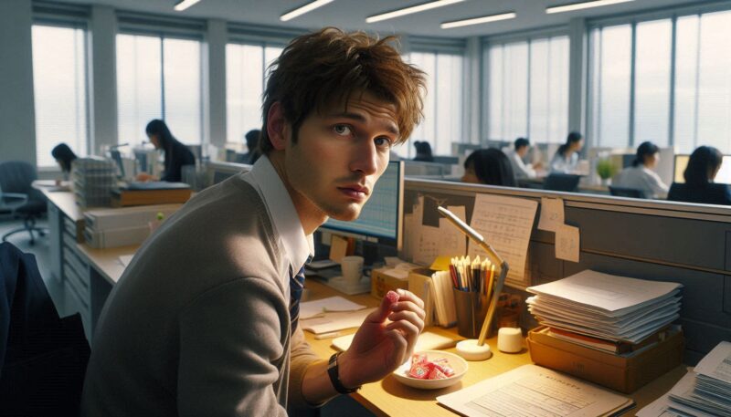 会社でお菓子を食べながら仕事をするのは法律的に問題ない？