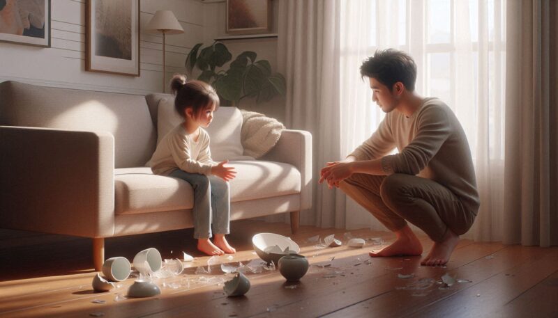 子供の物を壊す行動を改善する正しい叱り方
